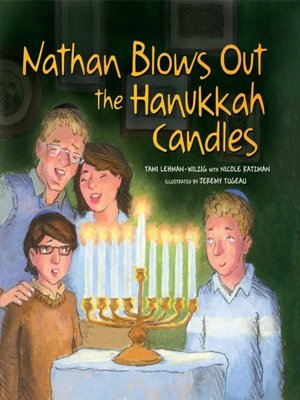 cover image of Nathan Blows Out the Hanukkah Candles